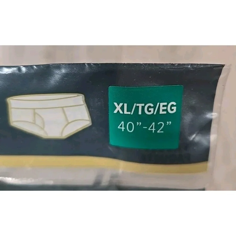 Gildan Briefs XL 40-42 Mens 3 Pack Cotton Mid Rise Underwear Lot of 2 NEW